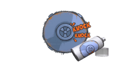 Graffiti "Knock Knock"