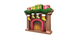 Charm "Christmas Fireplace"