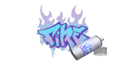 Graffiti "Blue Fire"