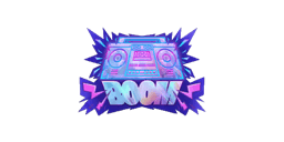 Sticker "Boom Box Color"